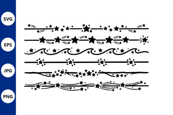 Download Star Border Pack Decorative Lines - Lines Collection