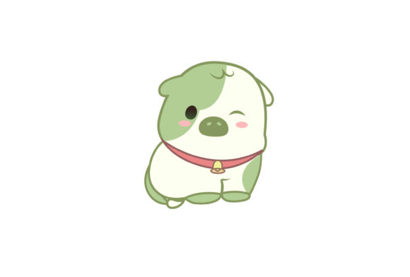 Download Green Collared Cow Doll Illustration - Premium Bundle