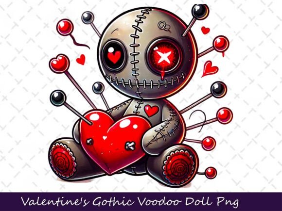 Download Valentine's Gothic Dark Voodoo Doll - Voodoo doll Collection