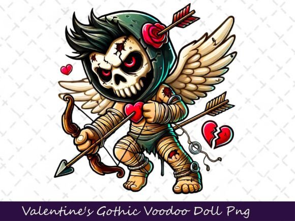 Download Valentine's Gothic Dark Voodoo Doll - Voodoo doll Collection