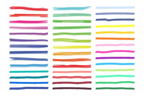 Download Marker Lines. Color Ink Pen Brush Stroke - Premium Resources