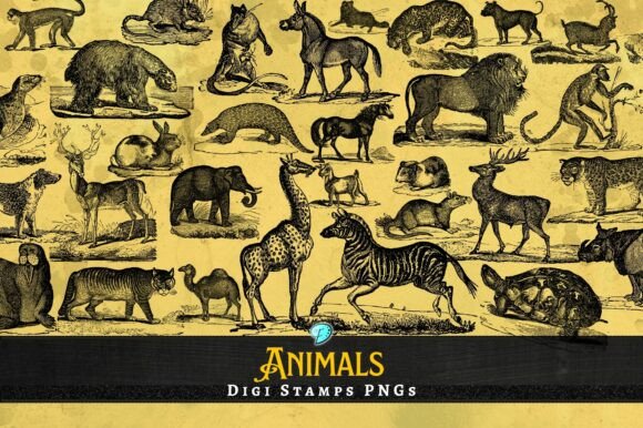 Download Animal Digi Stamps Transparent PNGs - Premium Resources
