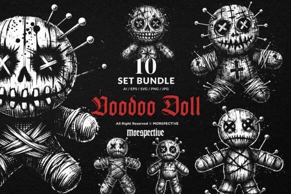 Download 10 Bundle Dark Art Voodoo Doll Mystical - Voodoo doll Collection